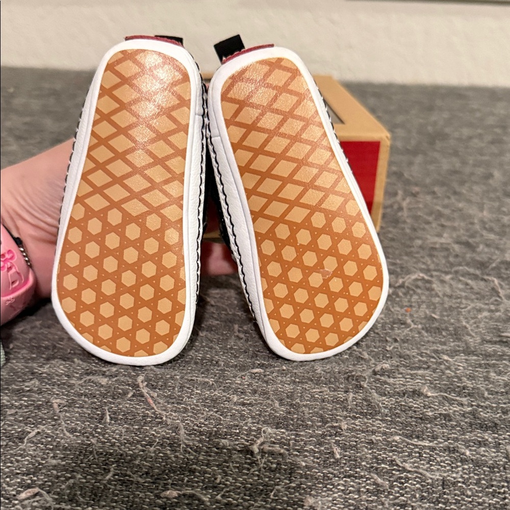 Vans Kids Slip-On Sneakers - Black & White Checkerboard - Picture 3 of 4